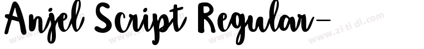 Anjel Script Regular字体转换 Anjel Script Regular字体转换